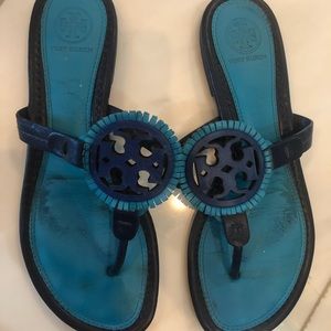 Tory Burch blue sandals size 7
